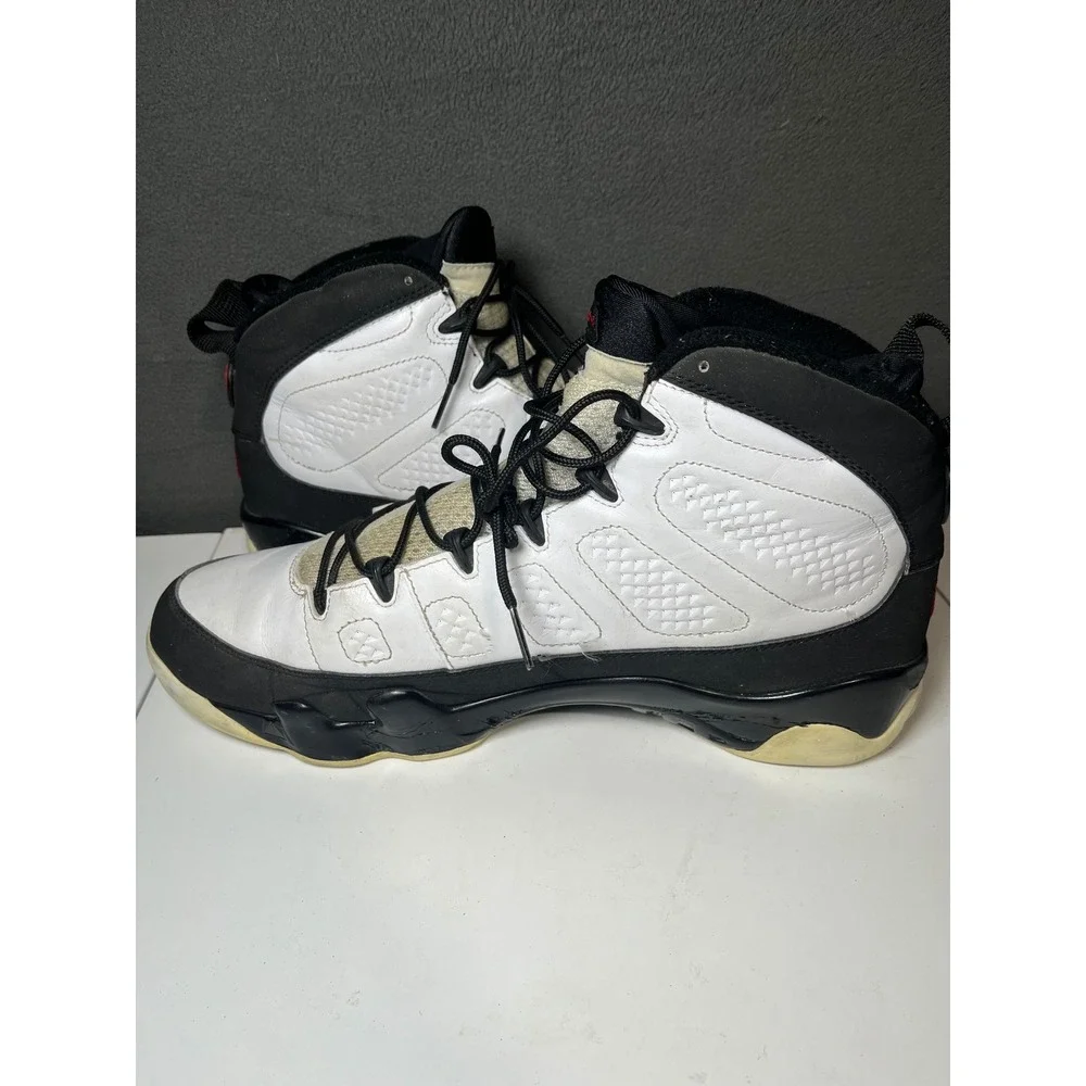Air Jordan 9 Retro Space Jam White Black True Red Mens Basketball Shoes Size 12